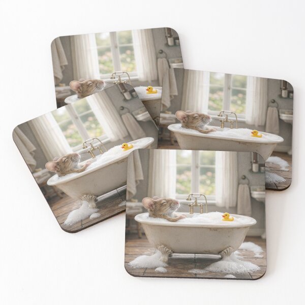 Item preview, Mouse In a Bubble Bath designed and sold by Maria Dryfhout.