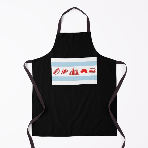 Item preview, Chicago City Icons Flag Hot Dog Pizza Bean designed and sold by snowry.