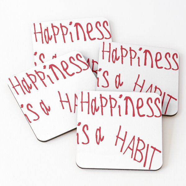 Item preview, Happiness is a Habit designed and sold by kinpirks.