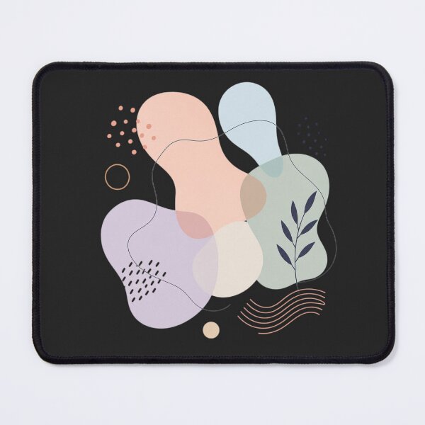 Item preview, Minimal Abstract Shapes Design | Pastel Aesthetic Modern Art | Soft Organic Blob Illustration on White Background designed and sold by Sanika arts .
