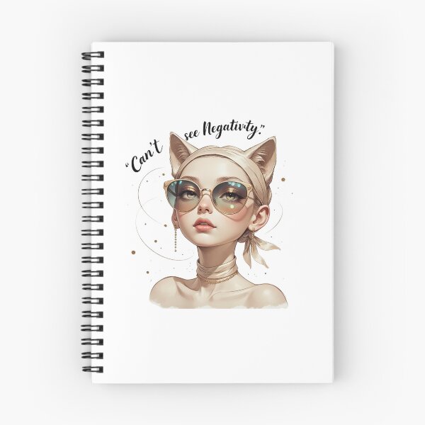 Item preview, Cant See Negativity Funny Sarcastic Cat Girl Humor designed and sold by AQUILAKREO.