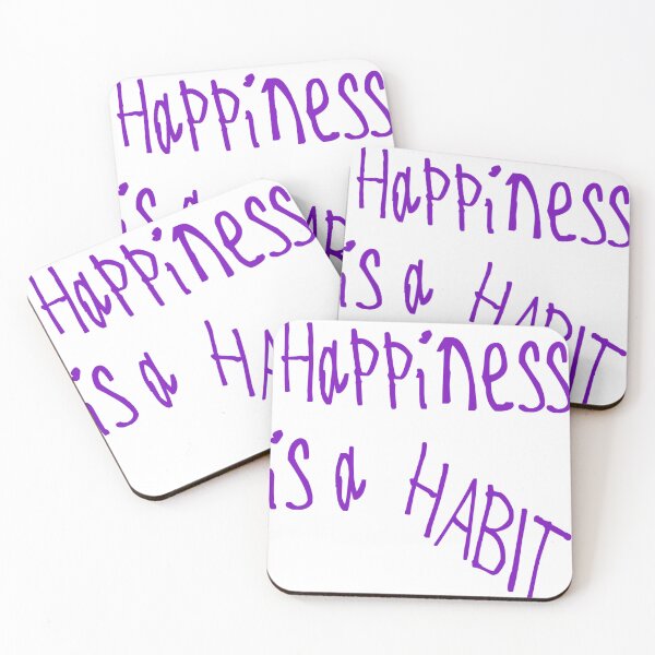 Item preview, Happiness is a Habit designed and sold by kinpirks.