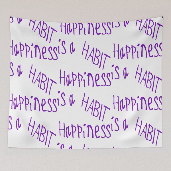 Item preview, Happiness is a Habit designed and sold by kinpirks.