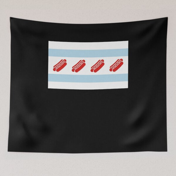 Item preview, Windy City Hot Dog Flag Chicago Style Wiener designed and sold by snowry.