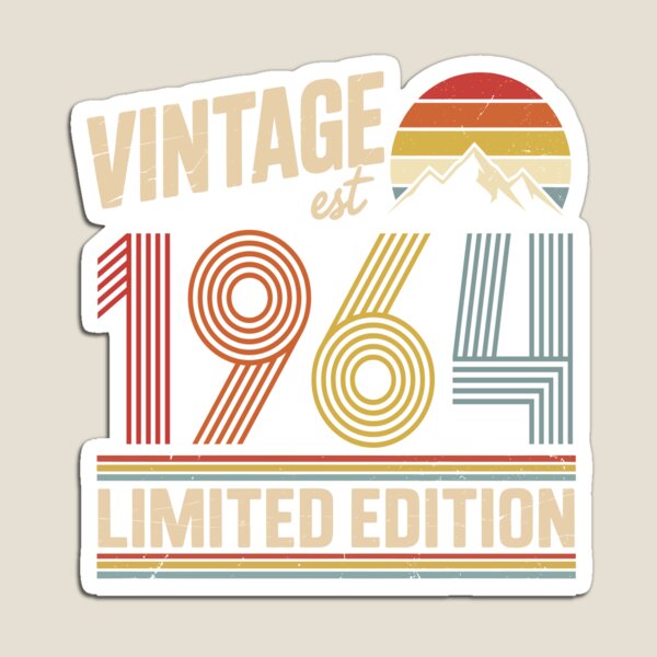 Item preview, Vintage 1964 Birthday : 62nd Birthday Retro Gift, Sixty two Gift Idea, 62nd Birthday Gift, Vintage 1964 Birthday designed and sold by Merchall  store.