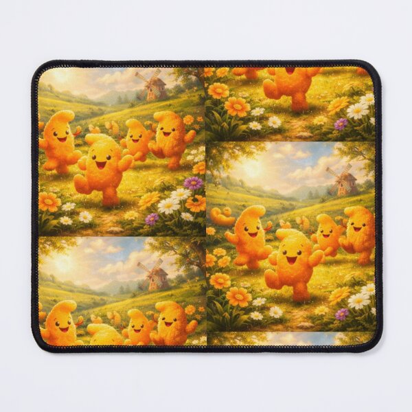 Item preview, Joyful Puffs Frolic in a Sunny Meadow. designed and sold by JoyNest = "The nest of joy".