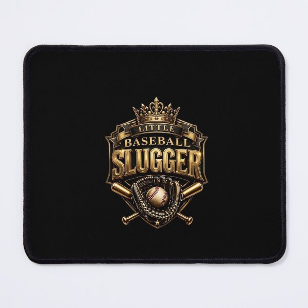 Item preview, 3D Gold Little Baseball Slugger - Royal Sports Shield Emblem designed and sold by Lozarux.