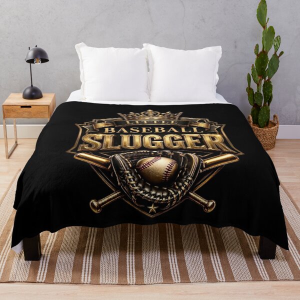 Item preview, 3D Gold Little Baseball Slugger - Royal Sports Shield Emblem designed and sold by Lozarux.