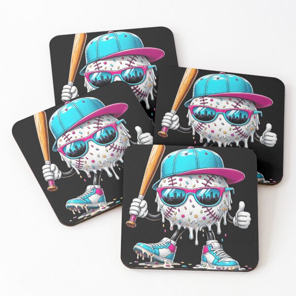 Item preview, Cool Melting Baseball Character Wearing Sunglasses And Sneakers Streetwear Urban Art designed and sold by NgumohaLanke.