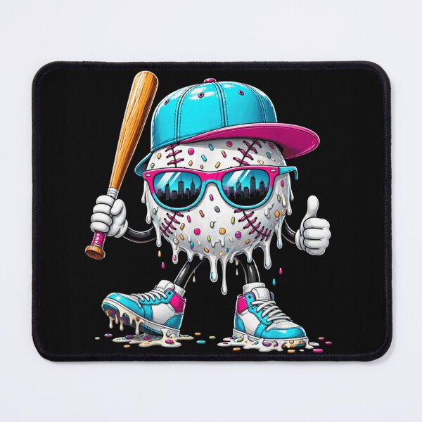 Item preview, Cool Melting Baseball Character Wearing Sunglasses And Sneakers Streetwear Urban Art designed and sold by NgumohaLanke.