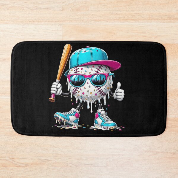 Item preview, Cool Melting Baseball Character Wearing Sunglasses And Sneakers Streetwear Urban Art designed and sold by NgumohaLanke.