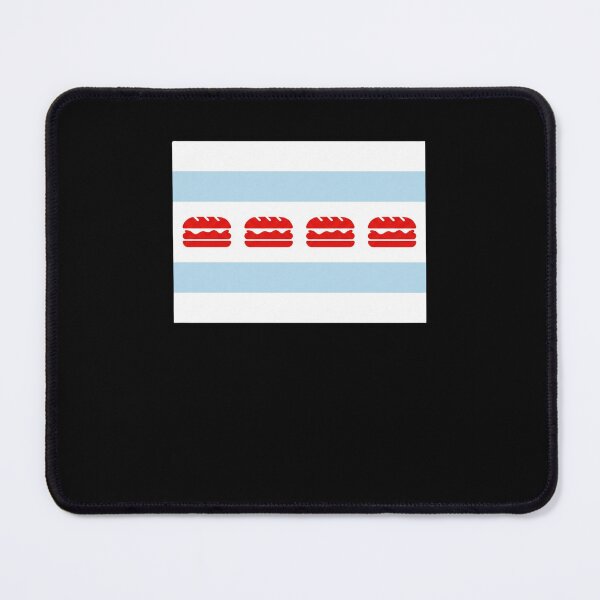 Item preview, Chicago Hot Dog Flag Style City Foodie Emblem designed and sold by snowry.