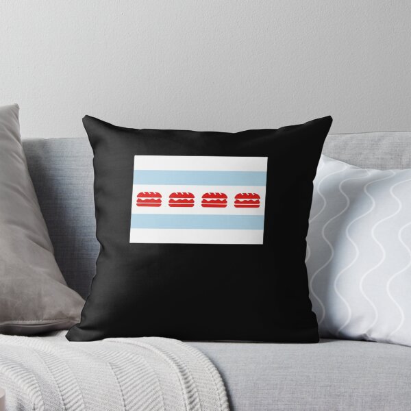 Item preview, Chicago Hot Dog Flag Style City Foodie Emblem designed and sold by snowry.