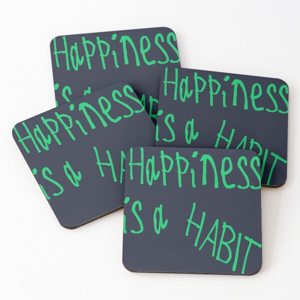 Item preview, Happiness is a Habit designed and sold by kinpirks.