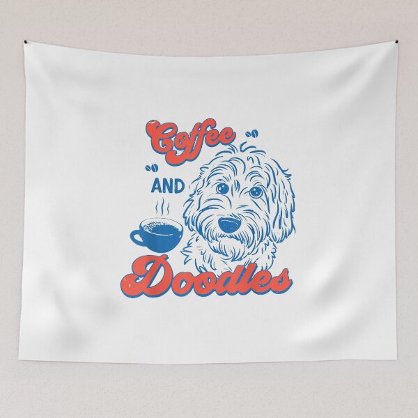 Item preview, Coffee And Doodles Funny Doodle Coffee Club Pet Lover Design designed and sold by RonnyMilleoArt.