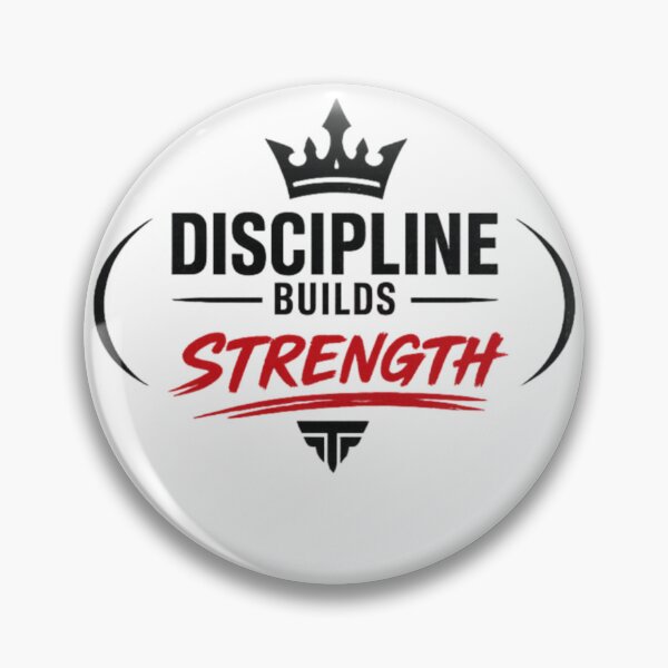 Item preview, Discipline builds strength |  motivational Gym design  designed and sold by arifali786.