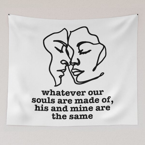 Item preview, Whatever our souls are made of, his and mine are the same - Line Art designed and sold by vadelista.