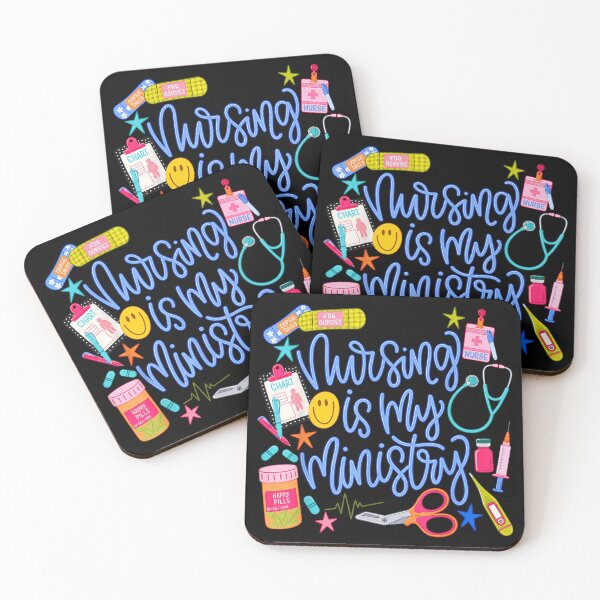 Item preview, Nursing Is My Ministry Inspirational Healthcare Worker Nurse Appreciation Colorful Art designed and sold by NgumohaLanke.