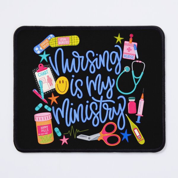 Item preview, Nursing Is My Ministry Inspirational Healthcare Worker Nurse Appreciation Colorful Art designed and sold by NgumohaLanke.