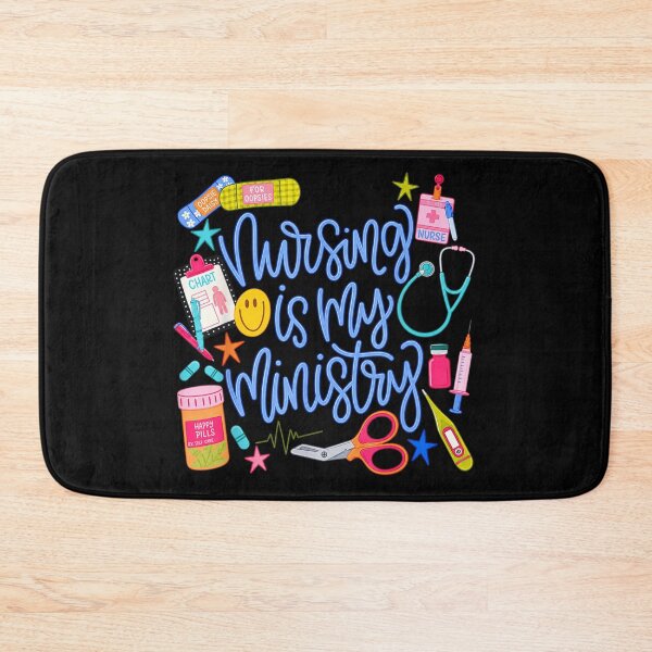Item preview, Nursing Is My Ministry Inspirational Healthcare Worker Nurse Appreciation Colorful Art designed and sold by NgumohaLanke.