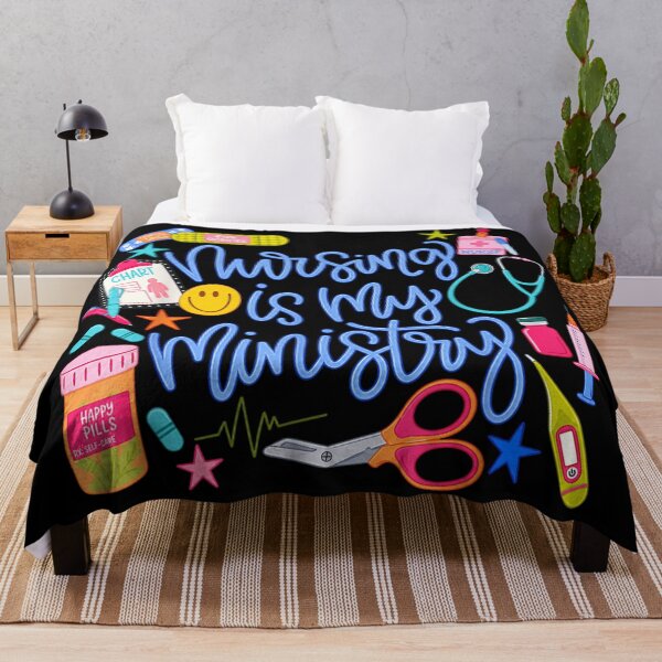 Item preview, Nursing Is My Ministry Inspirational Healthcare Worker Nurse Appreciation Colorful Art designed and sold by NgumohaLanke.