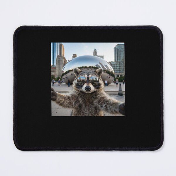 Item preview, Cool Raccoon Selfie Chicago Bean Sunglasses designed and sold by snowry.