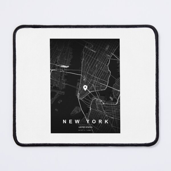 Item preview, New York City Minimal Dark Map Art designed and sold by NexusCreash.