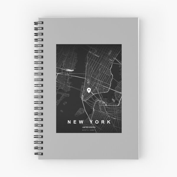 Item preview, New York City Minimal Dark Map Art designed and sold by NexusCreash.
