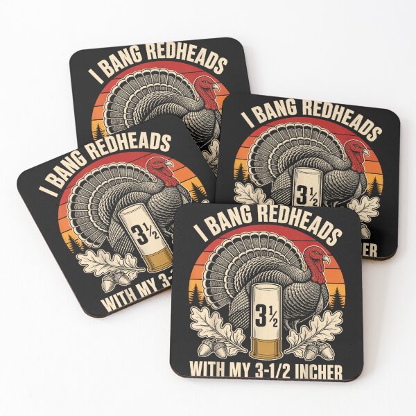 Item preview, Funny Turkey Hunting I Bang Redheads With My 3-1/2 Incher Shotgun Art designed and sold by NgumohaLanke.