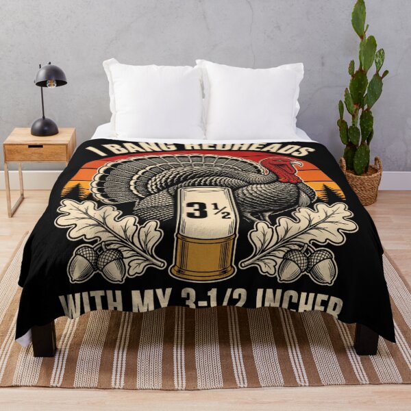 Item preview, Funny Turkey Hunting I Bang Redheads With My 3-1/2 Incher Shotgun Art designed and sold by NgumohaLanke.