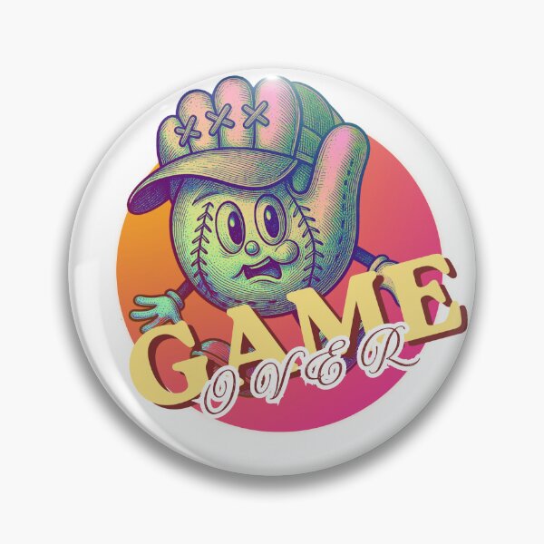 Item preview, Game Over Funny Baseball Cartoon | Retro Groovy Baseball Glove Character Graphic Tee designed and sold by Epic Wear Store.