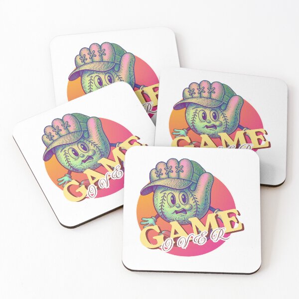 Item preview, Game Over Funny Baseball Cartoon | Retro Groovy Baseball Glove Character Graphic Tee designed and sold by Epic Wear Store.