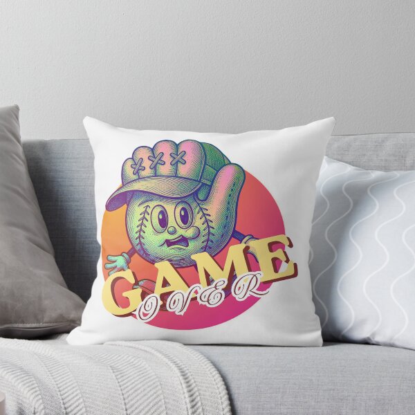 Item preview, Game Over Funny Baseball Cartoon | Retro Groovy Baseball Glove Character Graphic Tee designed and sold by Epic Wear Store.