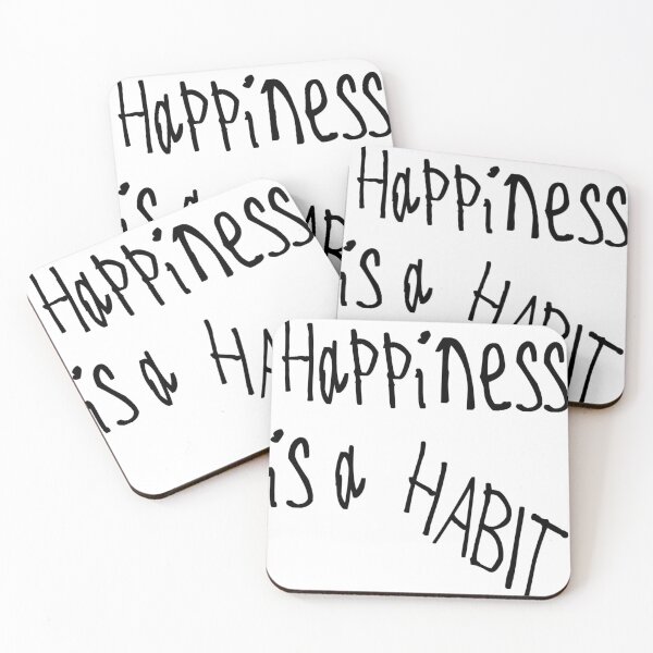 Item preview, Happiness is a Habit designed and sold by kinpirks.
