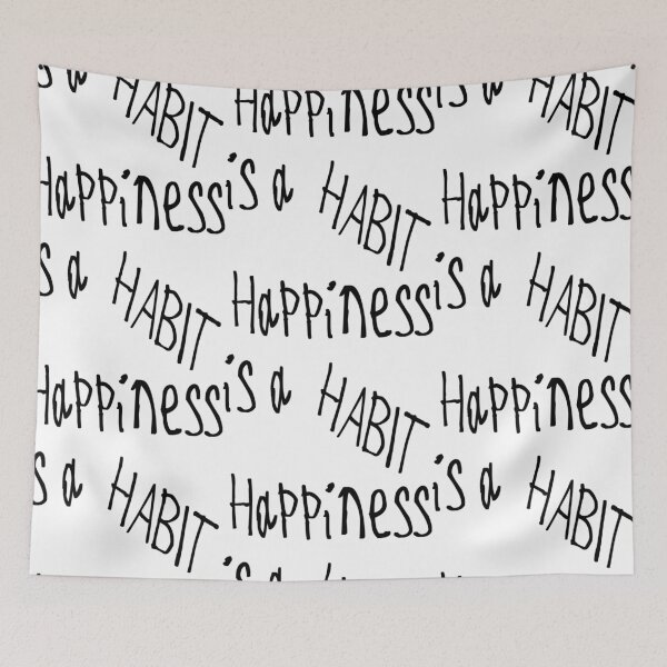 Item preview, Happiness is a Habit designed and sold by kinpirks.