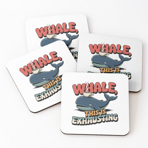 Item preview, Whale, This Is Exhausting- Funny Whale Coffee Graphic designed and sold by knag_sunpetal.