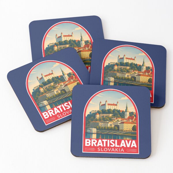Item preview, Bratislava Slovakia Travel Art Emblem designed and sold by KrisSidDesigns.