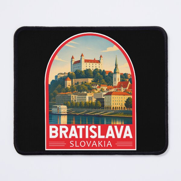 Item preview, Bratislava Slovakia Travel Art Emblem designed and sold by KrisSidDesigns.
