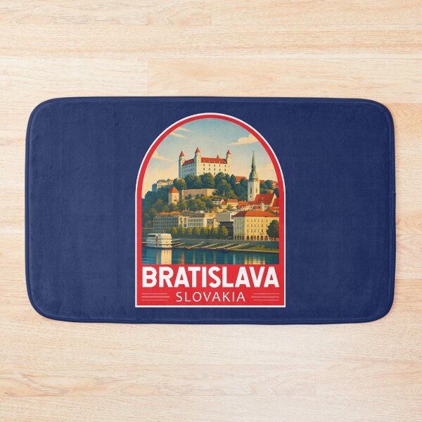 Item preview, Bratislava Slovakia Travel Art Emblem designed and sold by KrisSidDesigns.
