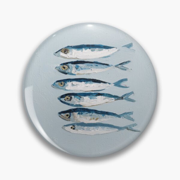 Item preview, Blue Coastal Sardine Fish designed and sold by Nova~Prints.