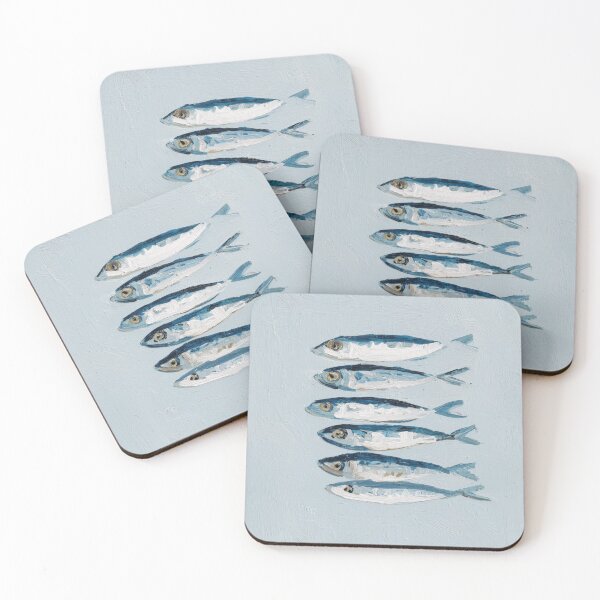 Item preview, Blue Coastal Sardine Fish designed and sold by Nova~Prints.