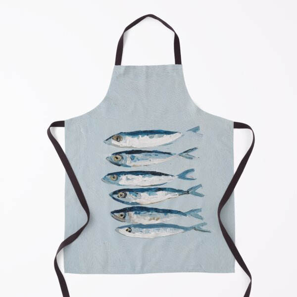 Item preview, Blue Coastal Sardine Fish designed and sold by Nova~Prints.