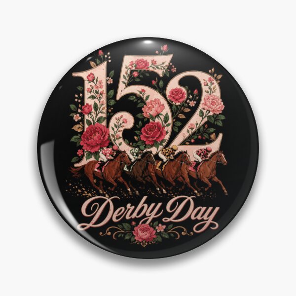 Item preview, Vintage Derby Day 152 Horse Racing Floral Roses Equestrian Sports Event Art designed and sold by PhocoNibict.