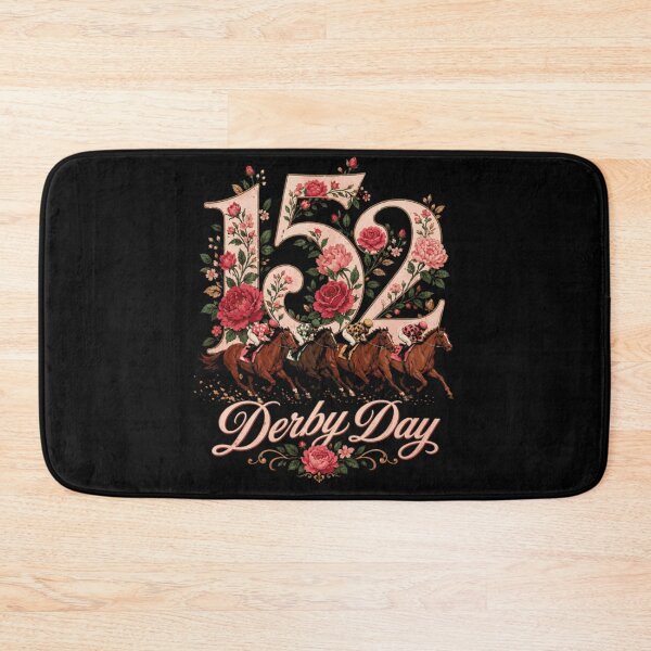 Item preview, Vintage Derby Day 152 Horse Racing Floral Roses Equestrian Sports Event Art designed and sold by PhocoNibict.