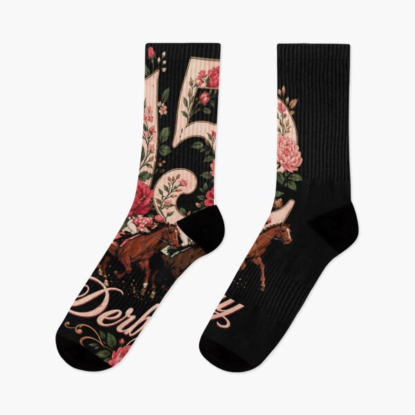 Item preview, Vintage Derby Day 152 Horse Racing Floral Roses Equestrian Sports Event Art designed and sold by PhocoNibict.