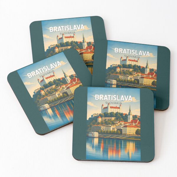Item preview, Bratislava Slovakia Illustration Travel Art Vintage designed and sold by KrisSidDesigns.