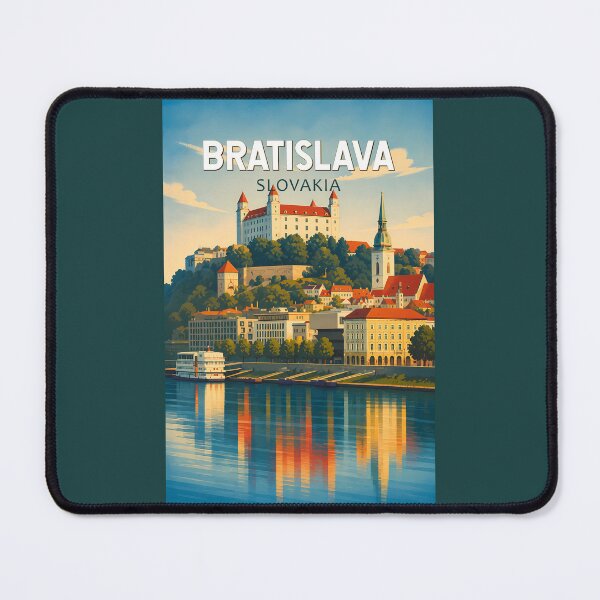 Item preview, Bratislava Slovakia Illustration Travel Art Vintage designed and sold by KrisSidDesigns.