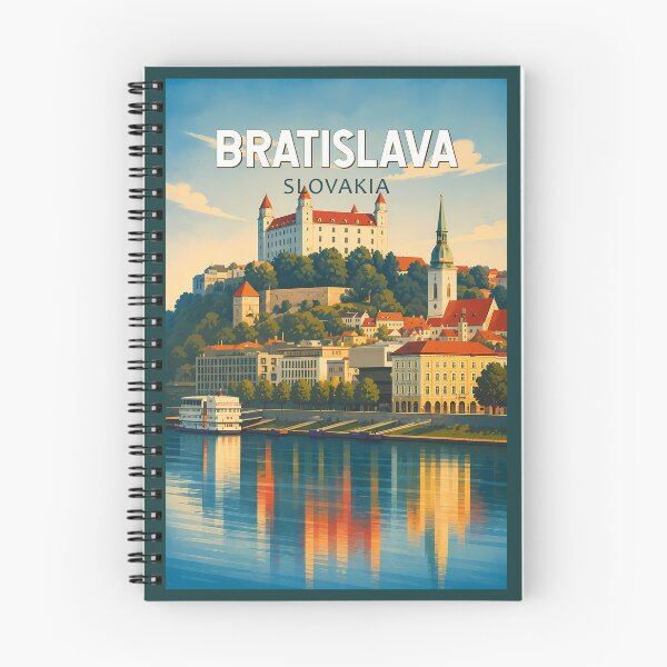 Item preview, Bratislava Slovakia Illustration Travel Art Vintage designed and sold by KrisSidDesigns.