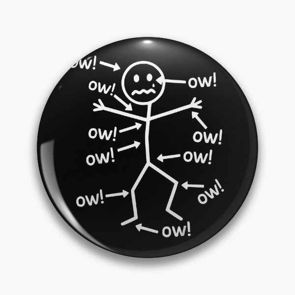 Item preview, Funny Ow Ow Ow Ow Saying Body Pain Character Humor Sarcastic designed and sold by RonnyMilleoArt.