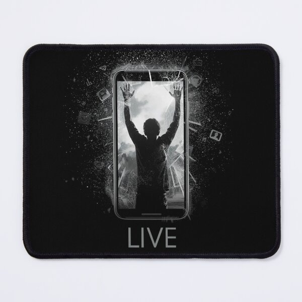 Item preview, Live – Minimalist Digital Freedom Smartphone Escape Design designed and sold by PLUSHIWORLDtm.